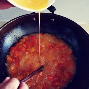 Dish of dawdler quick worker, the practice measure of tomato egg soup 13