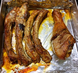 Leg of the garlic Chengdu chop that bake, turkey (oven big utility) practice measure 4
