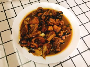 The practice measure of duck of stew of exclusive purple perilla 10