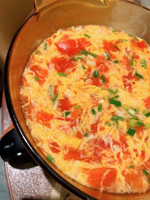 Tomato egg soup (the summer that do not have oil is necessary) practice measure 3