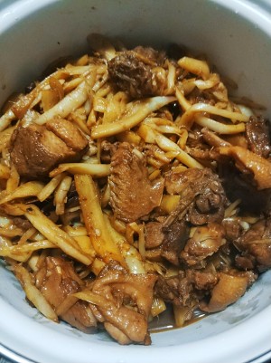 The practice measure of the duck of young ginger stew of super go with rice 9