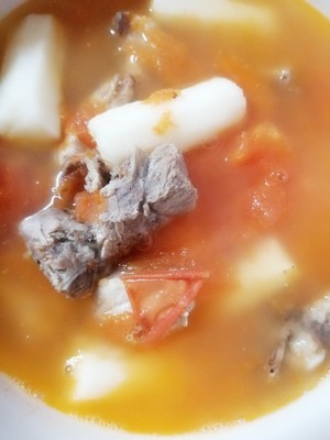 The practice measure of tomato chop soup 3