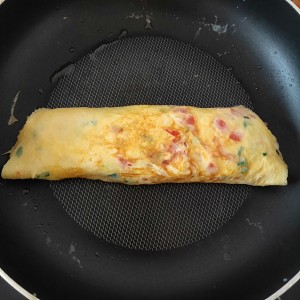 Tomato egg is thick the practice measure that burn 10
