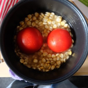 Whole tomato meal is strengthened edition [meal of two tomato corn] practice measure 1