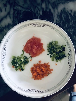 The practice measure of tomato egg face 1