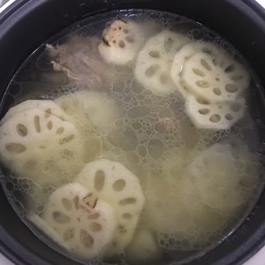 Soup of duck of lotus lotus root (electric rice cooker can be done) practice measure 9