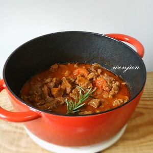 The practice measure of the tomato beef that stew 13