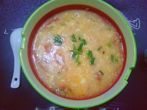 The practice measure of the soup of tomato a knot in one's heart that one person eats 6