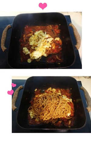 The practice measure of the tomato chow mien that ate not to forget 5
