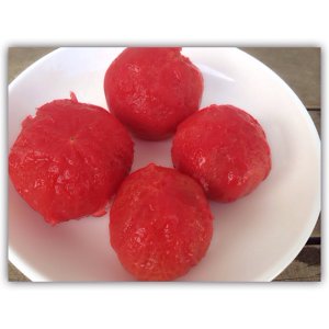 Pare opportunely the practice measure of tomato skin 3