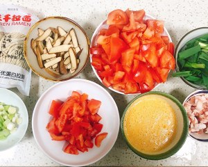 最もフルボディの歴史 醤油を添えたトマト卵麺（ナスジュースとプレーンミックス）練習対策1 