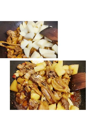 The practice measure of potato stew duck 5