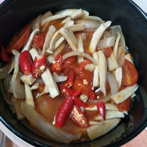 トマトを炒めるアプリコットバオの手続き6