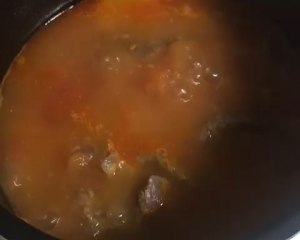 Tomato stews beef " electric meal Bao " practice measure 6